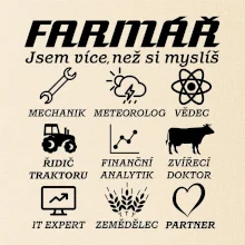 Symboly farmář - Traktorista a partner