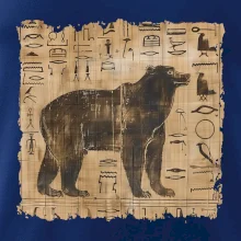 Egyptské hieroglyfy medvěd