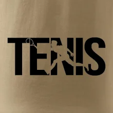 Tenis nápis silueta