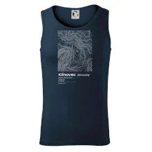 Klínovec - vrstevnice v obdélníku