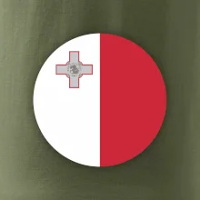 Vlajka Malta kulatá na prso