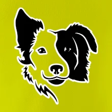 Border kólie obrys hlavy