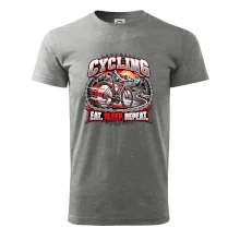 Cyklistické kolo mezi horami eat sleep repeat