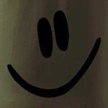 Emoji bez obrysu - usměv