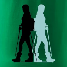 Nordic walking figury - žena