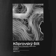 Kôprovský štít - vrstevnice v obdélníku