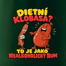 Dietní klobása jako nealkoholický rum