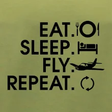 Eat sleep fly repeat
