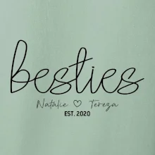 Párové mikiny - Besties Jména a rok