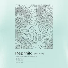 Keprník - vrstevnice v obdélníku