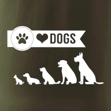 I love dogs - tlapka