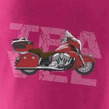 Cestovní motorka Amerika červená