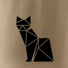 Origami kočka z boku