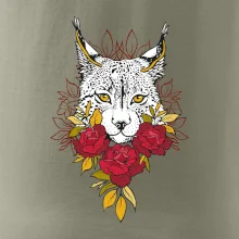 Rys s červenými růžemi  (Pecka design)