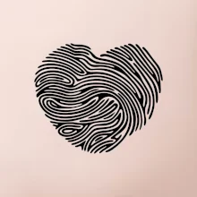 Otisk prstu srdce