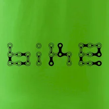Bike nápis řetěz
