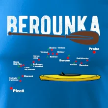 Mapa řeky Berounky