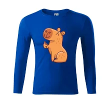 Kapybara s palcem nahoru