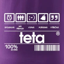 Čárový kód teta Čárový kód teta