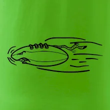 Americký fotbal letící míč