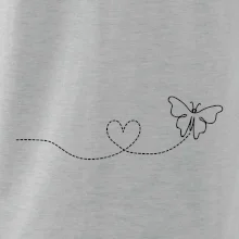 Dráha letu motýla - srdce