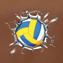 Volejbal míč v triku