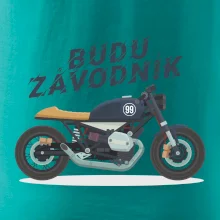 Budu závodník  modrý cafe racer