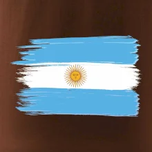 Argentina vlajka kreslená štětkou