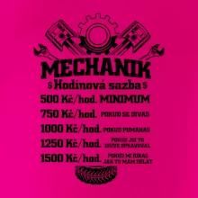 Mechanik - hodinová sazba