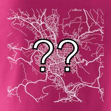 Mapy měst černobílé - Vaše město