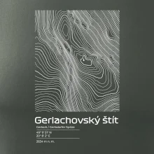 Gerlachovský štít - vrstevnice v obdélníku