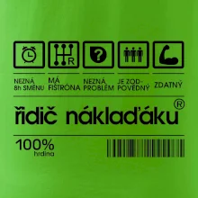 Čárový kód řidič náklaďáku