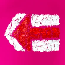 Párová turistická značka  červená