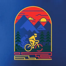 Cyklista na horách - logo