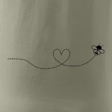 Dráha letu včely - srdce