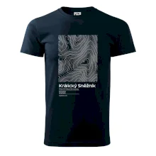 Králický Sněžník - vrstevnice v obdélníku