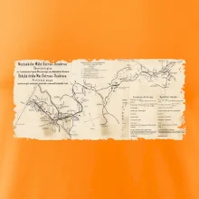 Mapa Báňské dráhy z Moravské Ostravy do Doubravy