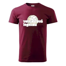 Volejbalová legenda - bílé písmo