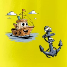 Parové triko - Loď a kotva