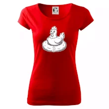 Kuře sedící na bitcoinovém hnízdě