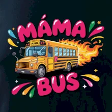 Máma bus - žlutý autobus