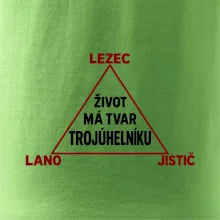 Lezec lano jistič životní trojúhelník