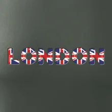 Nápis London vlajka