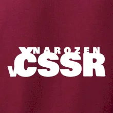 Nápis - Narozen v ČSSR