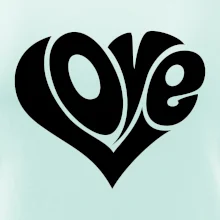 Love nápis jednoduchý