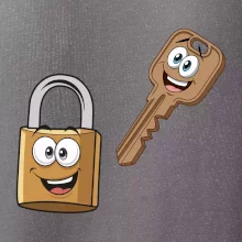 Parové triko - Zámek a klíč