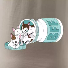 Bullterrier Friends Forever zelené (Pecka design)