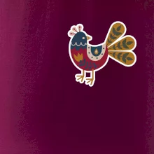 Folklor na prsu slepice