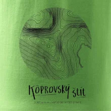 Kôprovský štít - vrstevnice v kruhu