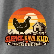 Slepice káva klid a pohoda